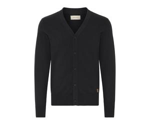 Strickjacke BLEND "Strickjacke BHFinex", Herren, Gr. L, schwarz, Obermaterial: 70% Baumwolle CO recyc.. 30% Polyester Pol. recyc.., Strickjacken Strickjacke (85349306-L) schwarz