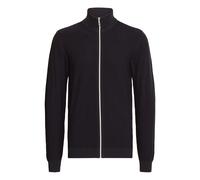 Strickjacke BLEND "Strickjacke BHMGOMAZ", Herren, Gr. M, schwarz, Feinstrick, Obermaterial: 100% Baumwolle CO., unifarben, Basic, normal, Strickjacken Strickjacke (16707745-M) schwarz