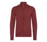 Blend BHNorman Herren Strickjacke Cardigan Feinstrick Pullover mit Stehkragen Reißverschluss Rippbündchen Baumwollmischung Regular fit, Größe:L, Farbe:Andorra Red (73811)