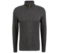 Strickjacke BLEND "Strickjacke BHOteros", Herren, Gr. S, grau (charcoal mix), Obermaterial: 100% Polyacryl PAN., Strickjacken Strickjacke (38936308-S) charcoal mix