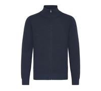 Strickjacke BLEND "Trainingsjacke BHMCASSBERG", Herren, Gr. M, blau (marineblaus), Obermaterial: 100% Polyester PES., Strickjacken Strickjacke (85515523-M) marineblaus