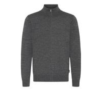 Strickjacke BLEND "BHMCASSBERG", Herren, Gr. XXL, charcoal mix, Feinstrick, 100% Polyester, unifarben, Basic, normal normal, hoch geschlossener Ausschnitt, elastischer Bund, Strickjacken Strickjacke,