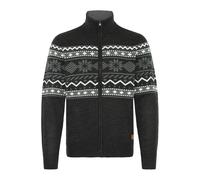 Strickjacke BLEND "BHNova", Herren, Gr. 3XL, schwarz, Grobstrick, 100% Polyacryl, normal normal, hoch geschlossener Ausschnitt, Rippstrickbündchen, Strickjacken Strickjacke, Stilvolle Strickjacke mit 