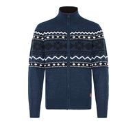Strickjacke BLEND "Trainingsjacke BHNova", Herren, Gr. L, blau (marineblaus), Obermaterial: 100% Polyacryl PAN., Strickjacken Strickjacke (16352703-L) marineblaus