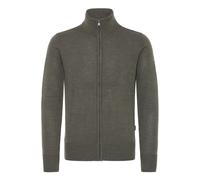 Strickjacke BLEND "Trainingsjacke BHRycel", Herren, Gr. XXL, grau (charcoal mix), Obermaterial: 100% Polyacryl PAN., Strickjacken Strickjacke (37572313-XXL) charcoal mix