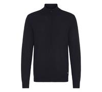 Strickjacke BLEND "BHWebe", Herren, Gr. L, schwarz, Feinstrick, 78% Viskose, 22% Polyester, meliert, Basic, normal normal, hoch geschlossener Ausschnitt, elastischer Bund, Strickjacken Strickjacke, St