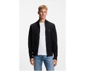 Strickjacke BOSS ORANGE "Kanozip Full Zip Cardigan", Herren, Gr. XL, dunkelblau404, Feinstrick, Obermaterial: 95% Baumwolle, 5% Kaschmir, unifarben, regular fit hüftlang, Bündchen, Strickjacken Strick