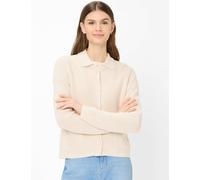 Strickjacke BRAX "Style AMI", Damen, Gr. 34, ecru, Strick, 100% Baumwolle, Strickjacken Strickjacke (20695241-34) ecru