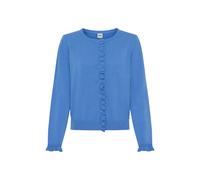 Strickjacke BRAX "Style ANN", Damen, Gr. 48, hellblau, Strick, 90% Schurwolle, 10% Kaschmir, Rundhals, Strickjacken Strickjacke (14887834-48) hellblau