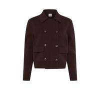 Strickjacke BRAX "Style ANNI", Damen, Gr. 40, braun (dunkelbraun), Strick, 100% Baumwolle, Strickjacken Strickjacke (48666629-40) dunkelbraun