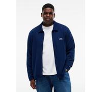 Strickjacke "BT-SUMMER TEXTURE IVY JACKET", Herren, Gr. 5XL, carbon navy, Strick, Obermaterial: 100% Baumwolle, TOMMY HILFIGER BIG & TALL, normal, Strickjacken Strickjacke, Große Größen (68845137-5XL)