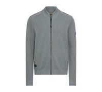 Strickjacke CAMEL ACTIVE, Herren, Gr. 3XL, stormy blau, Strick, Obermaterial: 100% Baumwolle, unifarben, normal hüftbedeckend, Rundhals, Bündchen, Strickjacken Strickjacke, mit Reißverschluss und Steh