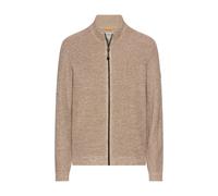 camel active Herren Strickjacke aus einem Soften Baumwollmix Hafer, Menswear-XL