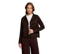 Strickjacke CARTOON "Damen mit Fransen", Damen, Gr. 34, braun (dunkelbraun), Obermaterial: 52% Viskose, 30% Polyester, 18% Polyamid, normal, Strickjacken Strickjacke (61490943-34) dunkelbraun
