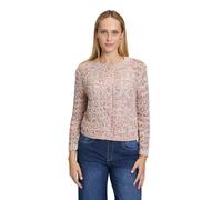 Strickjacke CARTOON "Damen mit Rundhalsausschnitt", Damen, Gr. 34, blau (weiß, blau), Obermaterial: 54% Baumwolle, 28% Polyester, 18% Polyamid, normal normal, Rundhals, Strickjacken Strickjacke (87086