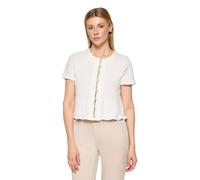 Strickjacke CARTOON "Damen mit Rundhalsausschnitt", Damen, Gr. 34, rohweiß, Obermaterial: 70% Baumwolle, 30% Polyester, normal normal, Rundhals, Strickjacken Strickjacke (15613050-34) rohweiß