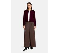 Strickjacke CARTOON "Damen mit Rundhalsausschnitt", Damen, Gr. 46, lila (schwarz dahlia), Obermaterial: 55% Viskose, 30% Polyester, 15% Polyamid, normal normal, Rundhals, Strickjacken Strickjacke (220