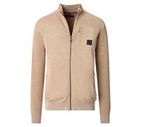 Strickjacke CASAMODA "CASAMODA Strickjacke uni", Herren, Gr. 3XL, beige, 100% Baumwolle, Strickjacken Strickjacke (36059024-XXXL) beige