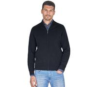 Strickjacke CASAMODA "CASAMODA Strickjacke uni", Herren, Gr. 3XL, blau (dunkelblau), 100% Baumwolle, Strickjacken (53104046-XXXL) dunkelblau