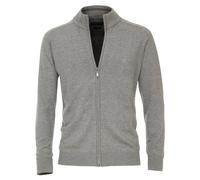 Strickjacke CASAMODA "CASAMODA Strickjacke uni", Herren, Gr. 3XL, grau, 100% Baumwolle, Strickjacken (34984750-XXXL) grau
