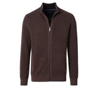 Casa Moda Regular Fit Strickjacke braun, Einfarbig