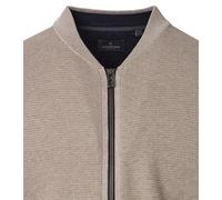 Casa Moda Strickjacke Zip Structure Beige - Größe 4XL Beige 4XL