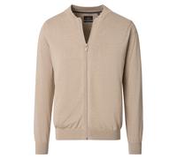 Strickjacke CASAMODA "CASAMODA Strickjacke uni", Herren, Gr. 4XL, beige (champagner), 100% Baumwolle, Strickjacken Strickjacke (10376532-4XL) champagner
