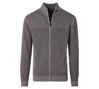 Strickjacke CASAMODA "CASAMODA Strickjacke uni", Herren, Gr. 4XL, braun, 100% Baumwolle, Strickjacken Strickjacke (34302059-4XL) braun