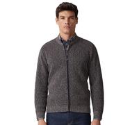 Strickjacke CASAMODA "CASAMODA Strickjacke uni", Herren, Gr. 5XL, braun, 97% Baumwolle, 3% Polyamid, Strickjacken Strickjacke (81785861-5XL) braun