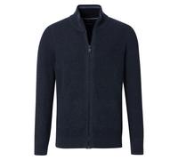 Strickjacke CASAMODA "CASAMODA Strickjacke uni", Herren, Gr. 6XL, blau (dunkelblau), 60% Baumwolle, 40% Polyacryl, Strickjacken (18283218-6XL) dunkelblau