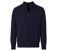 Strickjacke CASAMODA "CASAMODA Strickjacke uni", Herren, Gr. 6XL, nachtblau, 100% Baumwolle, Strickjacken Strickjacke (78618241-6XL) nachtblau