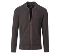 Strickjacke CASAMODA "CASAMODA Strickjacke uni", Herren, Gr. L, beige, 100% Baumwolle, Strickjacken Strickjacke (75746333-L) beige