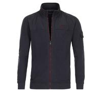Strickjacke CASAMODA "CASAMODA Strickjacke uni", Herren, Gr. L, blau (dunkelblau), 100% Baumwolle, Strickjacken Strickjacke (31497959-L) dunkelblau
