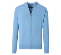 Strickjacke CASAMODA "CASAMODA Strickjacke uni", Herren, Gr. L, blau (helles himmelblau), 100% Baumwolle, Strickjacken Strickjacke (91095243-L) helles himmelblau