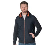 CASAMODA Strickjacke Uni Basic Knitwear Herren Dunkelblau 100% Baumwolle Gr. L