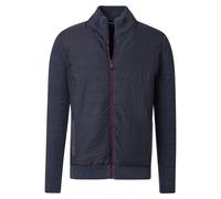 Strickjacke CASAMODA "CASAMODA Strickjacke uni", Herren, Gr. M, blau (dunkelblau), 100% Baumwolle, Strickjacken Strickjacke (43283619-M) dunkelblau