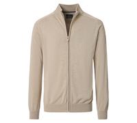 Strickjacke CASAMODA "CASAMODA Strickjacke uni", Herren, Gr. M, champagner beige, 100% Baumwolle, Strickjacken Strickjacke (56019338-M) champagner beige