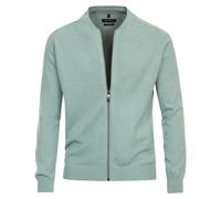 Strickjacke CASAMODA "CASAMODA Strickjacke uni", Herren, Gr. M, grün (mint), 100% Baumwolle, Strickjacken Strickjacke (10282704-M) mint