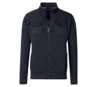 Strickjacke CASAMODA "CASAMODA Strickjacke uni", Herren, Gr. XL, blau (dunkelblau), 100% Baumwolle, Strickjacken Strickjacke (22327634-XL) dunkelblau