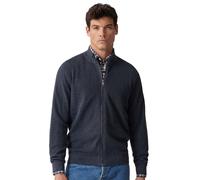 Strickjacke CASAMODA "CASAMODA Strickjacke uni", Herren, Gr. XL, blau (dunkelblau), 100% Baumwolle, Strickjacken Strickjacke (56332357-XL) dunkelblau