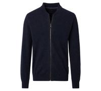 Strickjacke CASAMODA "CASAMODA Strickjacke uni", Herren, Gr. XL, blau (dunkelblau), 80% Wolle (Lammwolle), 20% NY, Strickjacken (42252029-XL) dunkelblau