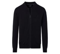 Casa Moda Strickjacke uni mit Reißverschluss Schwarz Größe XL