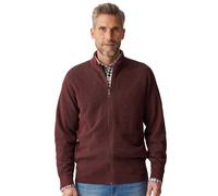 Strickjacke CASAMODA "CASAMODA Strickjacke uni", Herren, Gr. XXL, rot (dunkelrot), 100% Baumwolle, Strickjacken Strickjacke (10328920-XXL) dunkelrot