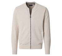 Strickjacke CASAMODA "CASAMODA Strickjacke uni", Herren, Gr. XXL, weißbeige, 100% Baumwolle, Strickjacken Strickjacke (37343712-XXL) weißbeige