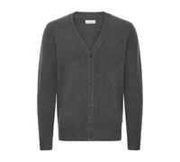 Strickjacke CASUAL FRIDAY "Strickjacke CFHEINE", Herren, Gr. S, grau (dunkelgrau melange), Obermaterial: 65% Polyacryl PAN. 27% Nylon NY. 5% Wolle mw. 3% Polyester PES., Strickjacken Strickjacke (4981