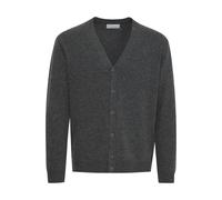 Strickjacke CASUAL FRIDAY "Strickjacke CFKarl" Gr. M, grau (pewter mix), Herren, Feinstrick, Obermaterial: 80% Wolle WO. 20% Polyamid PA., unifarben, Strickjacken (82687224-M) pewter mix