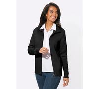 Strickjacke CASUAL LOOKS, Damen, Gr. 36, schwarz, 50% Baumwolle, 50% Polyacryl, unifarben, figurumspielend, Strickjacken Strickjacke (569361-36) schwarz