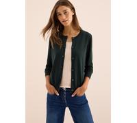 CECIL Damen 2515342 Strickjacke Mit Knopfleiste, Ink Green, M EU