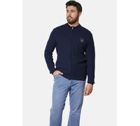 Strickjacke CHARLES COLBY "Strickjacke DUKE THALARIC", Herren, Gr. XXL, blau (dunkelblau), Obermaterial: 100% Baumwolle CO., unifarben, klassisch, normal, Strickjacken, mit elastischem Saumbund (34546