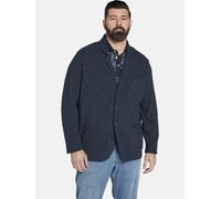 Strickjacke CHARLES COLBY "Strickjacke EARL JAMES", Herren, Gr. 4XL, blau (dunkelblau melange), Obermaterial: 80% Polyacryl PAN. 20% Wolle mw., unifarben, klassisch, normal, Strickjacken (56216332-4XL